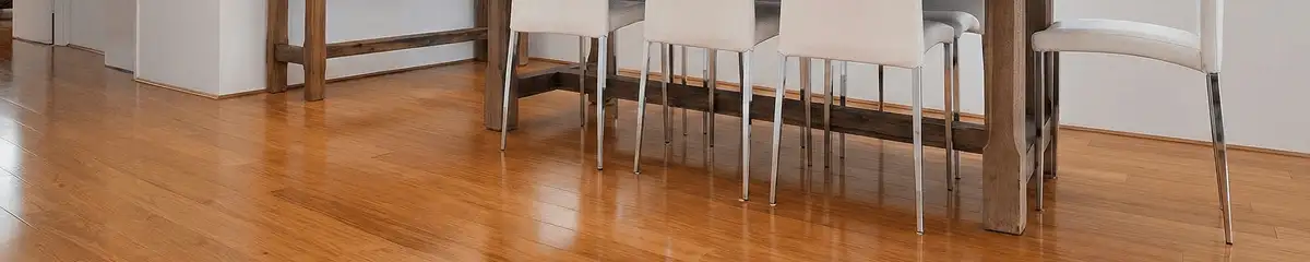 Professionally installed and refinished bamboo flooring in a residential home, showcasing smooth finish and natural wood tones in Pembroke Pines, FL