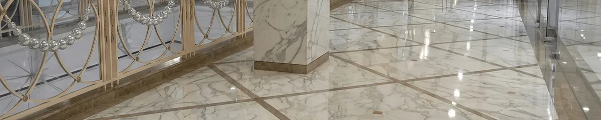 Beautiful marble floor professionally installed in Pembroke Pines, FL