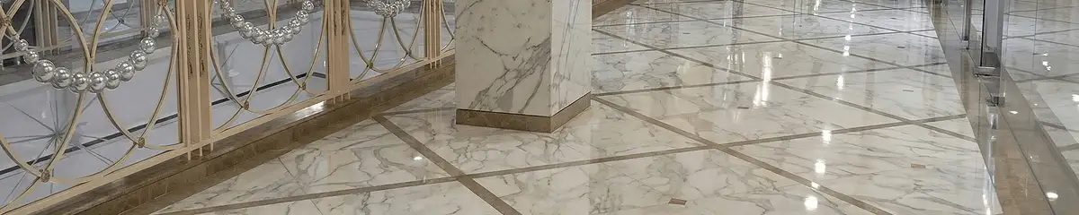 Beautiful marble floor professionally installed in Pembroke Pines, FL